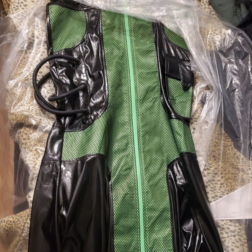 Lip Service Quarantine Contagion Skirt Black/Green